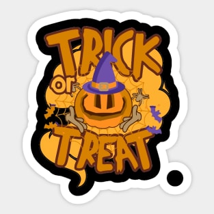 Trick Or Treat Spooky And Sweet, Funny Halloween Party,Happy Halloween Day,Funny Spooky Vibes Sticker